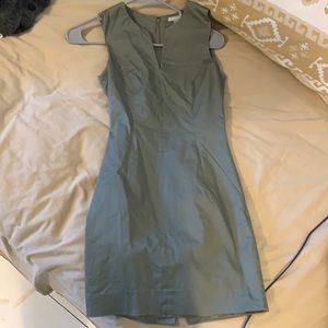 Grey fitted work dress